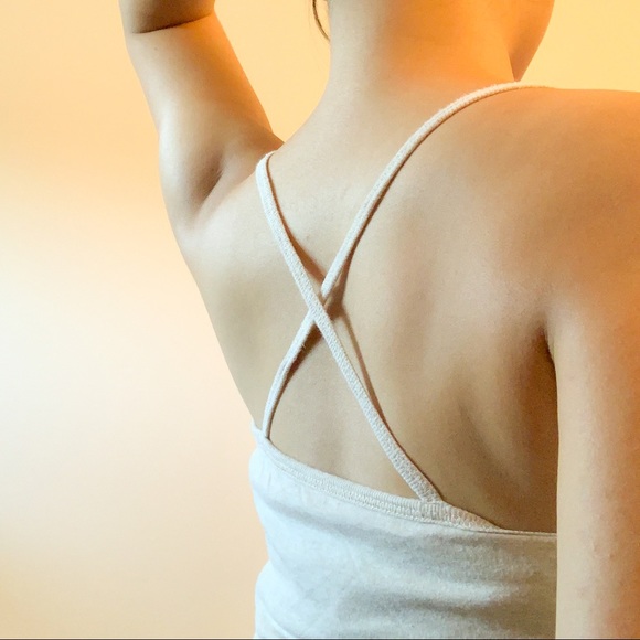Cream Cross Back Camisole - Picture 3 of 3